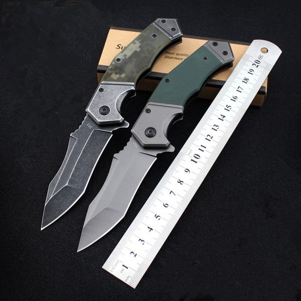 Wholesale Hunting Folding Knife Pocket Knife Portable Blade Steel Handle Tactical Camping Combat Knives Free Shippin