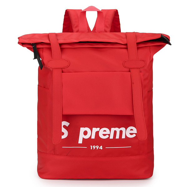 Luxury SUP Laptop Backpack Travel Waterproof Backpacks for Men School Computer Canvas Water Backpack RED BOX