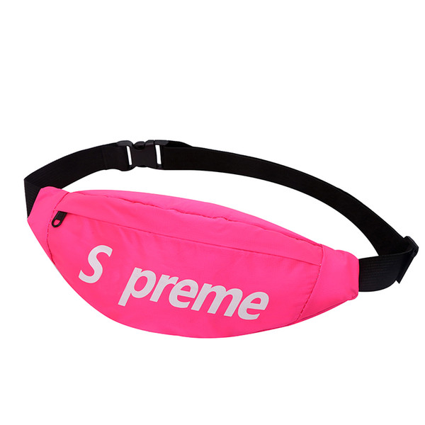 Fashion SUP Fanny Pack Red Box Waist Bag Scratch Prevention Waterproof Fanny Packs Travel Belt Bag for Men Brieftasche 2019 Sp19