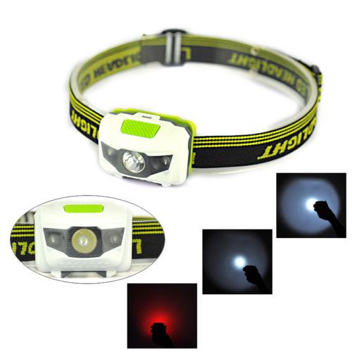 3W Portable LED Mini Headlamp 4 Modes Headlight Torch Head Lamp White Red Light Head Light for Fishing Riding Cycling