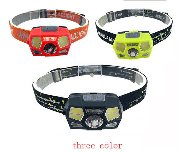 Waterproof Motion Sensor LED Headlamp Bicycle Headlight Torch Light 5W USB Rechargeable XPE COB LED Camping Head Lamp