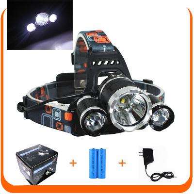 XM-L T6 + 2XPE LED Headlight Headlamp Hunting Head Lamp USB Rechargeable 4 Mode Torch Head Light for Biking Camping Free DHL