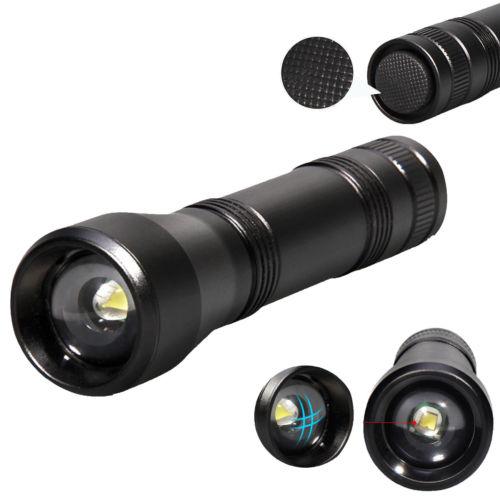 Rechargeable Zoom XM-L T6 LED Mini Flashlight Waterproof 5modes Cycling Front Light Camping Hunting Torch Lamp