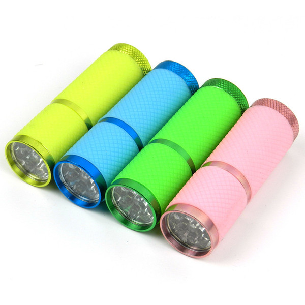 Super Bright 9 LED Mini Flashlight Torch Portable Outdoor Sports Camping 9 LED Lamp Mini Flashlight Waterproof