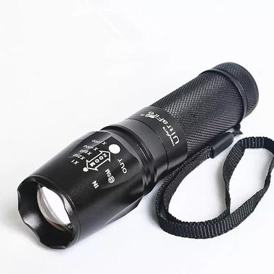 Portable Zoom Waterproof Super Bright Light Mini Flashlight T6 LED Bike Light Torch Head Lamp for Outdoor Camping