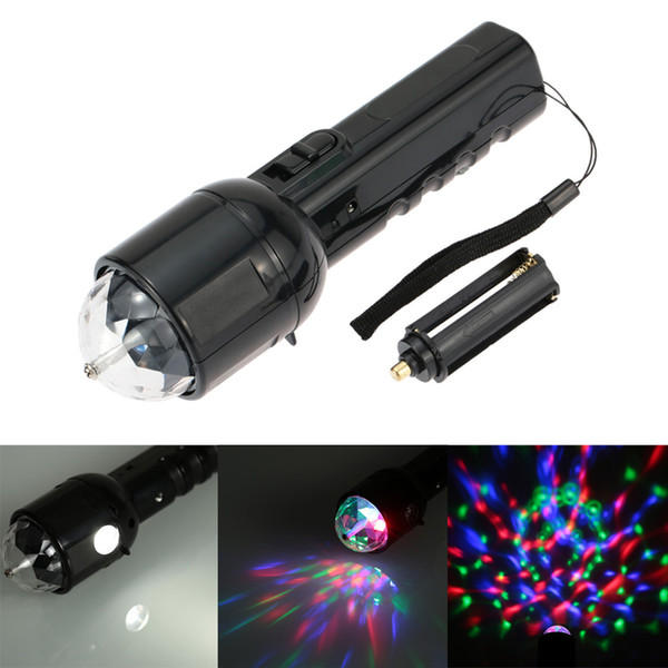 Portable LED Flashlight Multifunctional RGB Lamp DC5V 3W LED Stage Light Projector For Christmas Decorations Club Party