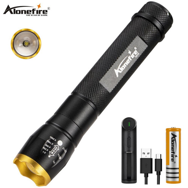 Alonefire X012 XPE Mini LED Flashlight Waterproof Zoom Torch Telescopic Night Lighting for Camping Hiking Out Convenient to carry portable