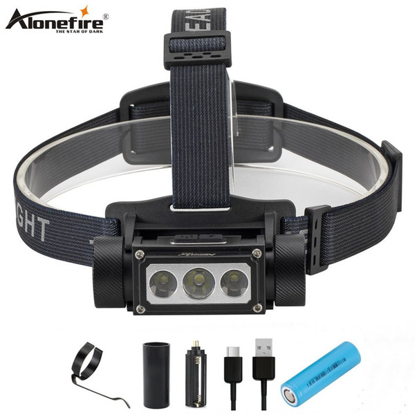 Alonefire HP52 L2 Headlamp Type-C USB Rechargeable Lantern for Outdoor Camping Hunting Fishing Torch Light Climbing adventure rescue