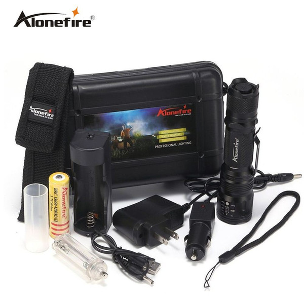 AloneFire TK105 Powerful LED Flashlight 18650 Cree XP-L V6 High Power Pocket Light Penlight 5 Modes Light Bike Strobe Camping light