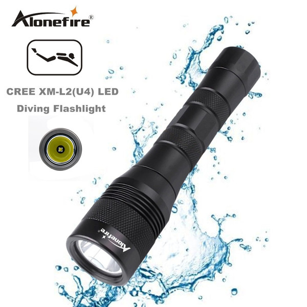 AloneFire DV47 Diving flashlight Torch XML L2 LED Waterproof Underwater Lamp Dive 150m Lamp lanterna led