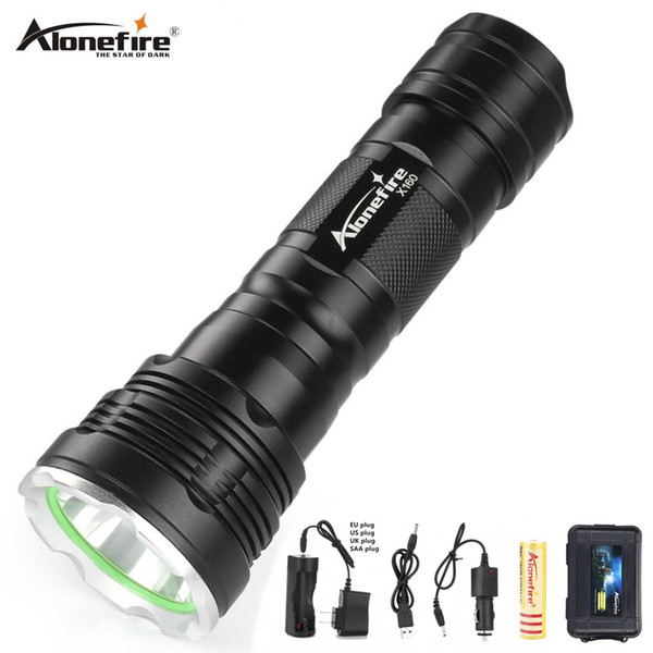 Alonefire X160 CREE XM-L2 U3 LED High power lighting Aluminum Torch Tactical hunting mountaineering expeditions search and rescue torch18650