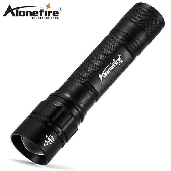 AloneFire X720 Super Bright LED Q5 Flashlight Waterproof Zoom Tactical hunting mountaineering expeditions search and rescue torch 18650