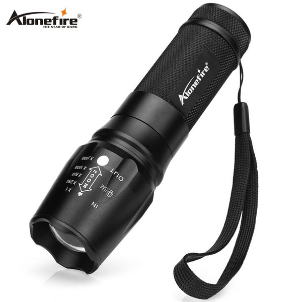 AloneFire X801 XML T6 LED 5000LM High power flashlight light Tactical Hunting Search and rescue Climbing expedition flashlight 26650 battery