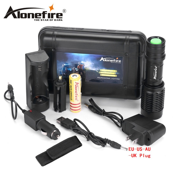 Alonefire H230 CREE XM-L T6 2000 Lumens LED Bicycle Flashlight Torch light 1x18650 battery