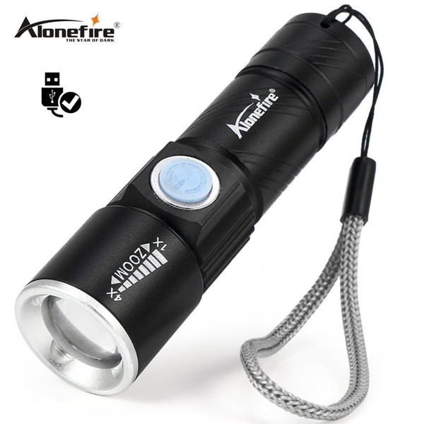 AoneFire X200 3Mode Tactical Flash Light Rechargeable USB LED Flashlight Outdoor Climbing Portable tactical hunting Search and rescue hiking