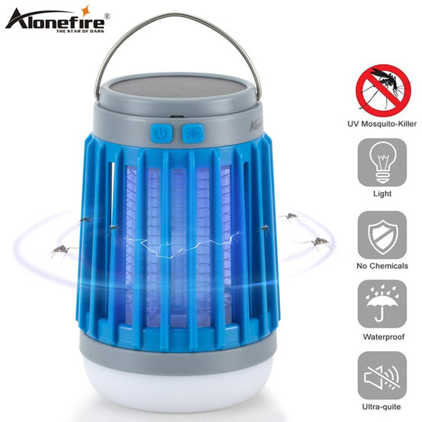 Alonefire W851 2 in 1 USB Rechargeable LED Mosquito Killer Lamp UV Mosquito Light For Bedroom, Garden,Camping Outdoor Search and rescue