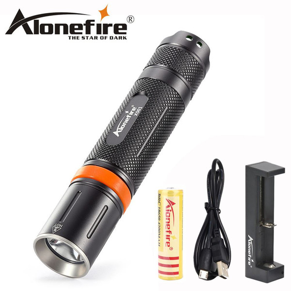 AloneFire X001 high power LED Flashlight XML L2 waterproof Handheld spotlight Outdoor climbing Portable hiking Tactical hunting 18650