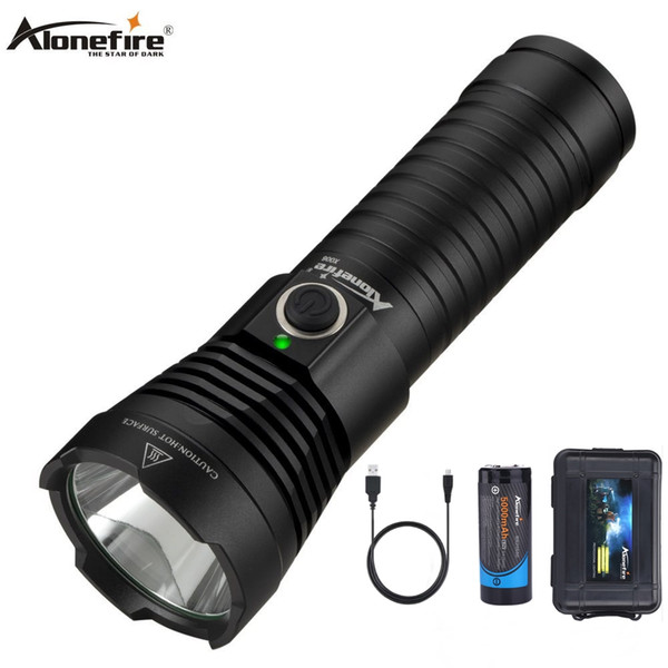 Alonefire X006 Tactical Flashlight XML T6 Ultra Bright powerful led Light Best Camping Outdoor Emergency flash light Exercise Climbing Hike