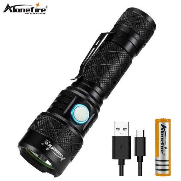 Alonefire X011 SST40 LED Flashlight Rechargeable 4-Mode Linterna Torch Outdoor Travel Hike Camping Lantern Tactical hunting Exercise Climbin