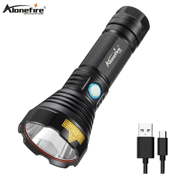 Alonefire X008 Super Powerful LED Flashlight L2 Tactical Torch USB Rechargeable Waterproof Lamp Ultra Bright Lantern Camping Outdoor Travel