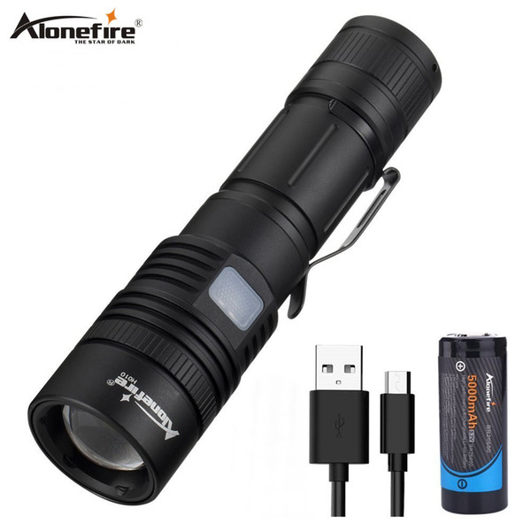 Alonefire H010 Powerful Flashlight 40000LM xhp50.2 usb charging Zoom led torch 18650/26650 Battery Rechargeable hunting light Outdoor Travel