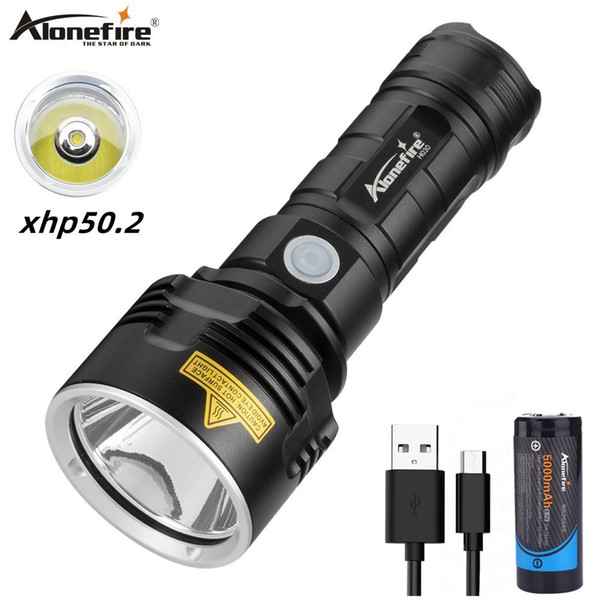 Alonefire H030 Super Powerful LED Flashlight XHP50.2 Tactical Torch USB Rechargeable Linterna Waterproof Lamp Ultra Bright Camping