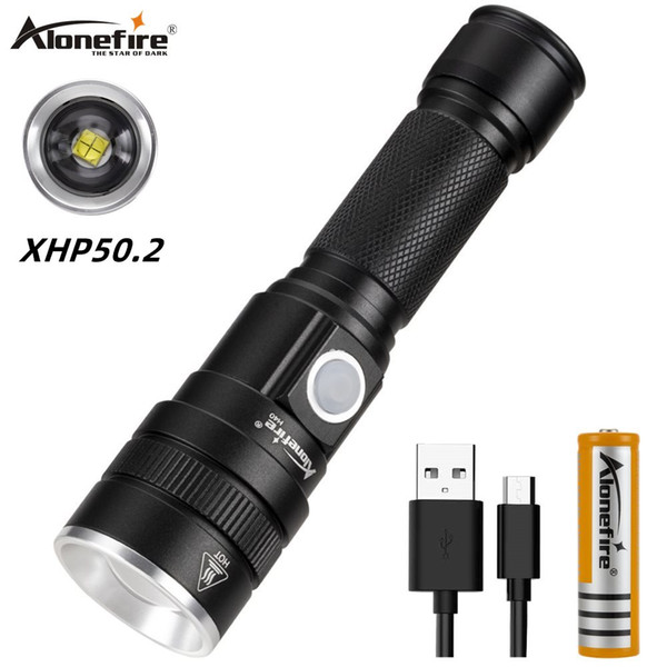 Alonefire H40 Super Powerful XHP50.2 zoom LED Flashlight Tactical Torch Waterproof Ultra Bright Lantern Camping Outdoor Travel Hike Climbing