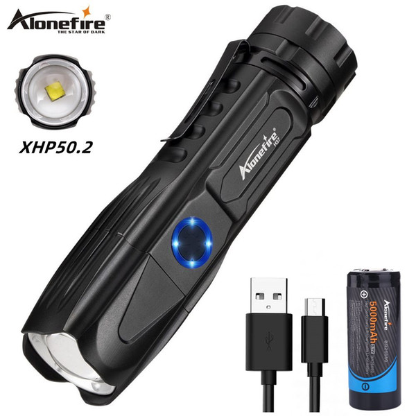 Alonefire H37 Brightest xhp50.2 High powerful rechargeable LED Flashlight lanterna Tactical Light 26650 Camping Hunting Lamp Tactical Travel