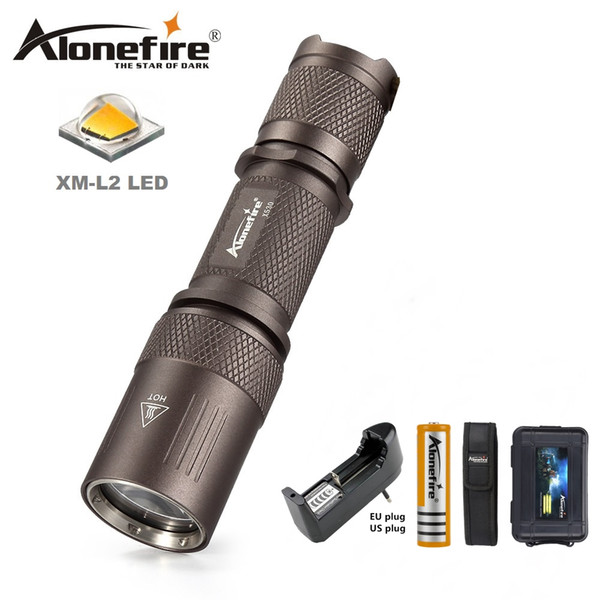 AloneFire X530 High quality Tactical flashlight cree XM-L L2 Flashlight Led Torch 5 mode waterproof camping Hunting Hike Hiking mountaineer