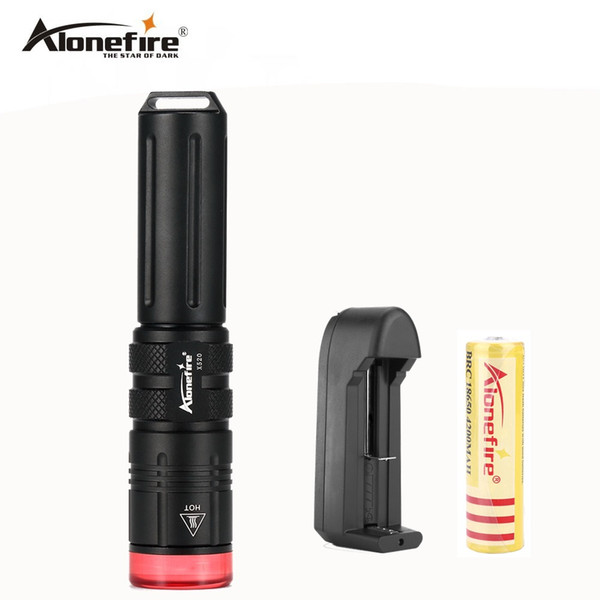 AloneFire X520 Diving Flashlight Light Dive Torch Powerful XM-L2 50m underwater diving depth camping Hunting photographic lamp Search Rescue