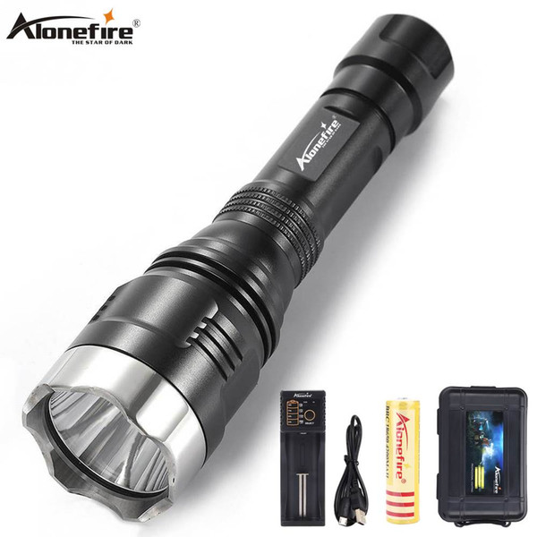 AloneFire X570 powerful LED Flashlight XML-T6 Tactical Hunting flashlight Torch camping Climbing Portable Search Rescue Adventure Fishing