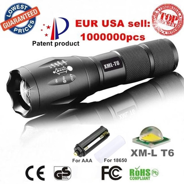 Alonefire G700 E17 CREE XM -T6 High Power Torch Zoomable LED Flashlight 18650 -Free shipping