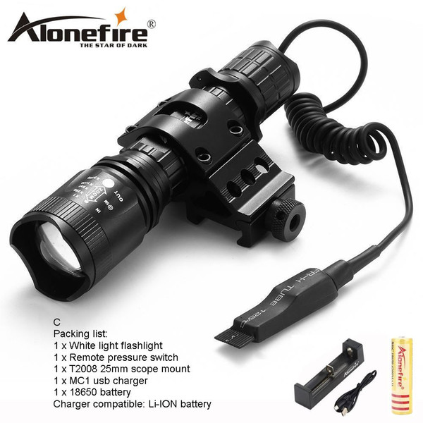 AloneFire Tactical TK400 L2 LED Flashlight Waterproof Outdoor Torch Light Cycling Bike Lights Portable Lantern Camping Hunting for 1x18650 b