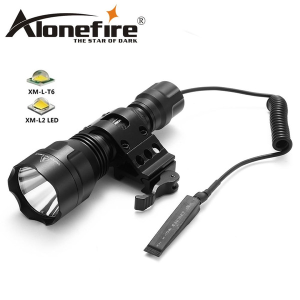 AloneFire C8s Tactical Flashlight 18650 Cree XML-T6 Powerful Flash light Portable Torch light Lamp Bike Light Camp hunting