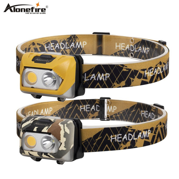 Alonefire HP48 Portable mini COB LED Headlamp utdoor camping Fishing headlights Work Maintenance Searchlight lantern Exercise Climbing