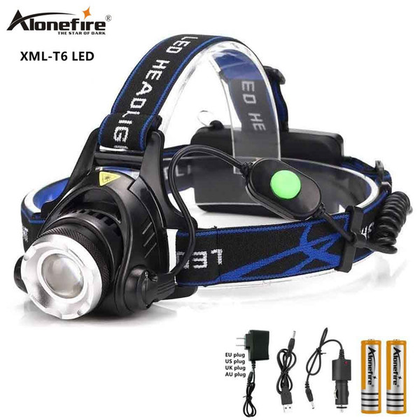 AloneFire HP88 Headlight CREE T6 LED Headlamp 18650 Battery Powered Head Lamp Torch for Camping Exercise Climbing Camping Search Rescue