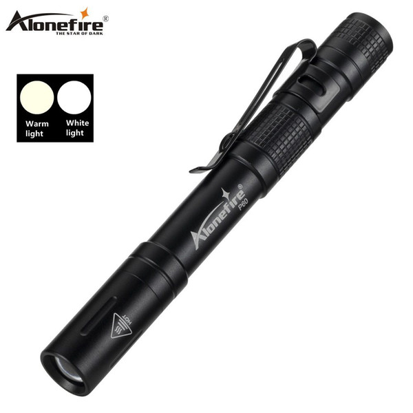 Alonefire P60 2000LM Mini portable Small penholder Led Flashlight Night Walking lighting Car Maintenance work Torch Walk and run at night