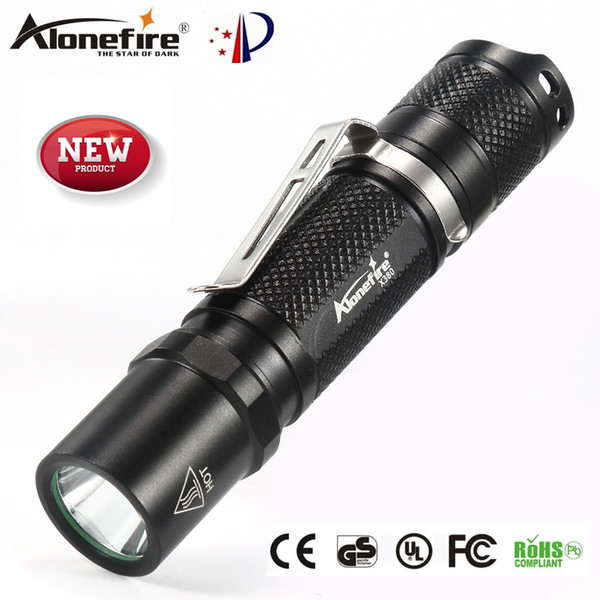 AloneFire X380 Mini LED Flashlight 14500 Cree XP-G2 Portable Pocket Light Penlight LED Torcia Waterproof 5Modes Flashlight torch