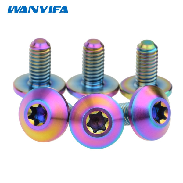 Wanyifa Titanium Bolts M6x12 15 20mm Torx Umbrella Head Screw for Bike Motorcycle Bolt