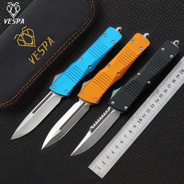 High quality VESPA S35VN satin blade(S/E.D/E),Handle:Aluminum,Outdoor camping survival knives EDC tools