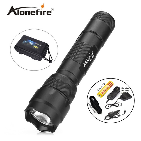 502B 1set Tactical Flashlight XML T6 LED Torch Lamp Lantern linterna led Flashlight tatica light lantern+Rechargeable 18650 battery+charger