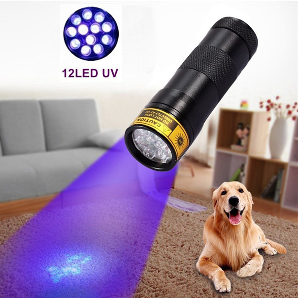 Alonefire 12 LED UV flashlight 395-400nm UV LED Torch , UV LED flashlight