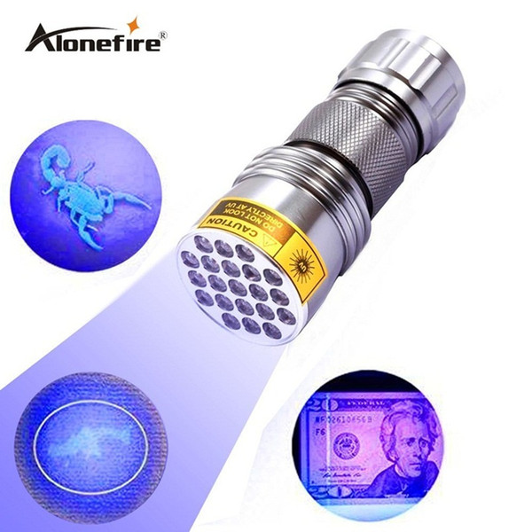 Alonefire cree 21LED UV Purple Light Aluminum LED UV light