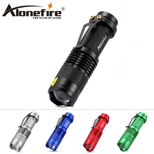 ALONEFIRE TK68 5 colors CREE Q5 LED Flashlight Portable Mini Flashlight Adjustable Focus Zoom flashLight Lamp AA ro 1x 14500