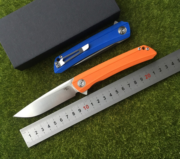 CH3002 G10 new original design Flipper folding knife D2 knife ball bearing G10 + steel handle camping fruit knife EDC tools