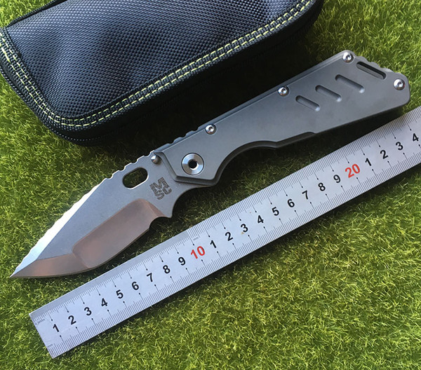 New Customized MSC XL Copper Gasket Folding Knife S35VN Blade Flame Texture TC4 Titanium Handle Tactical Survival Tool