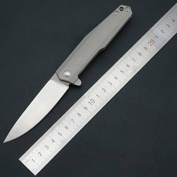 New OEM EDC tools TC4 titanium handle ball bearing system rescue camping hiking tactical survival folding knife D2 pocket knife tactical