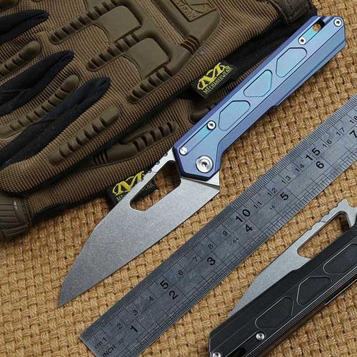 NOC MT-03 tactics folding knife M390 blade KVT ball bearing titanium handle camping hunting outdoor Survival knives EDC Tools