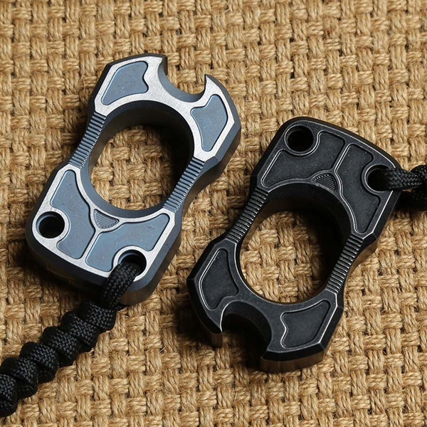 DICORIA Bullfight single finger ring TC4 Titanium Self Defense punch daggers outdoor Buckle Survival pocket EDC Knuck knuckles Multi tools