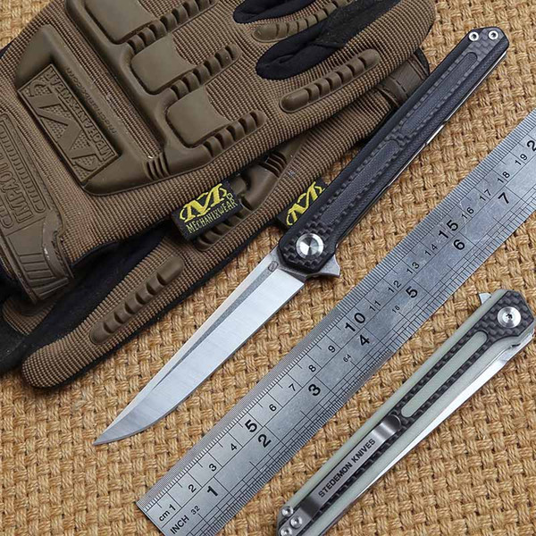 STEDEMON C06 tactics folding knife 440C blade KVT ball bearing G10 handle camping hunting outdoor Survival knives EDC Tool